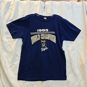 Men's XL Champion 1985 Royals World Series T-shirt Vintage